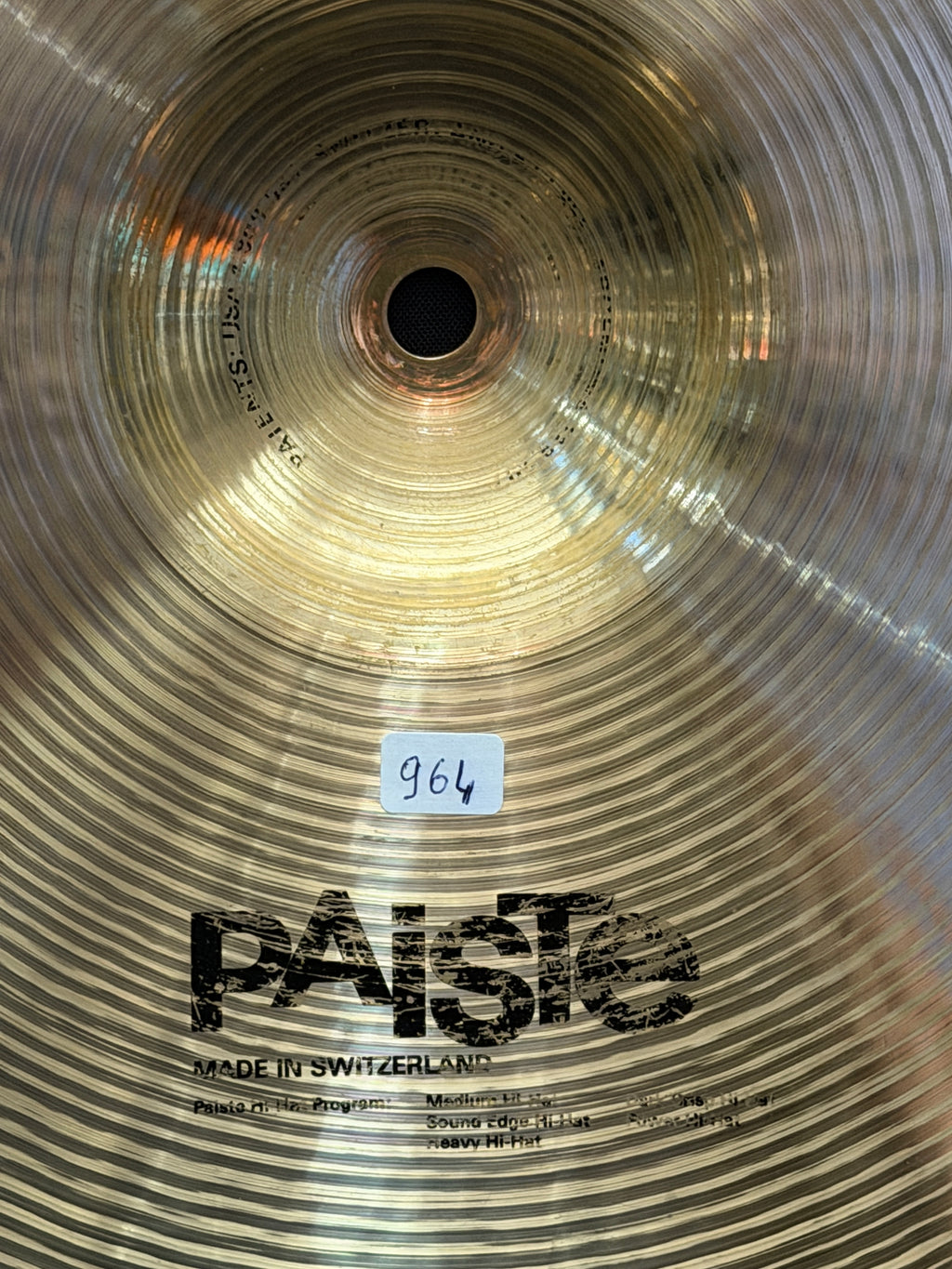 13" Paiste Signature Power Hi-Hat 1110-964 grams from 1990-91