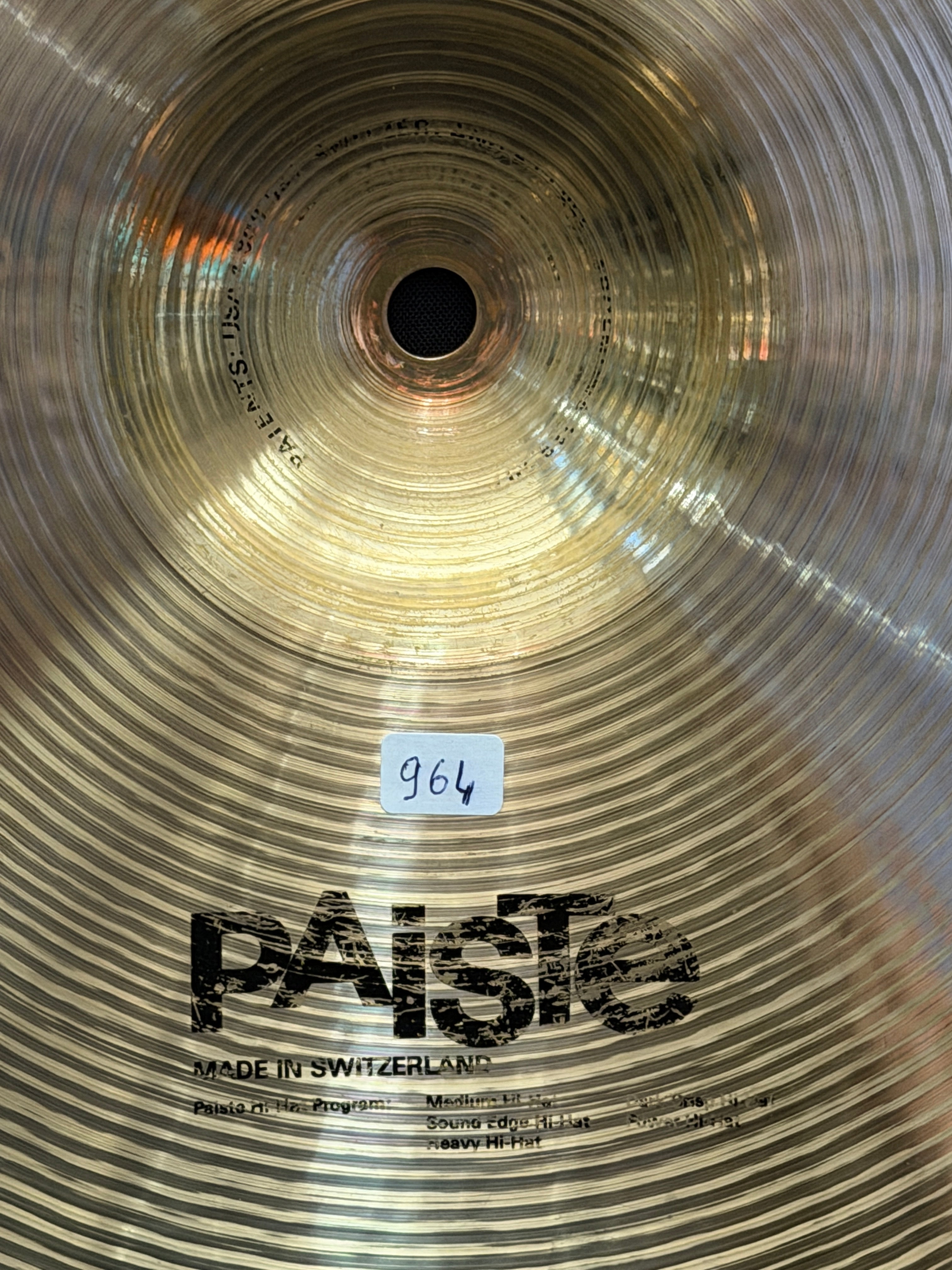 13" Paiste Signature Power Hi-Hat 1110-964 grams from 1990-91