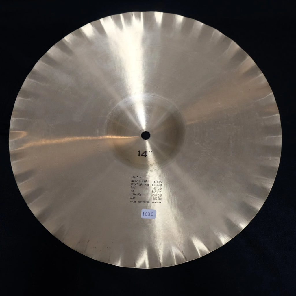 14" Paiste 602 Sound Edge Bottom 1030 grams from 1975