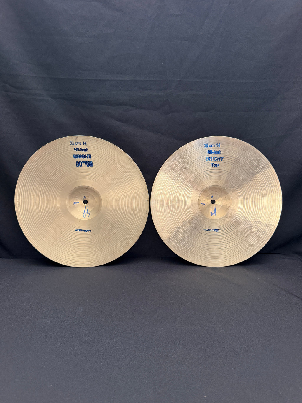 14" Bosphorus Antique Bright Hi-Hat cymbals set 1200 - 994 grams