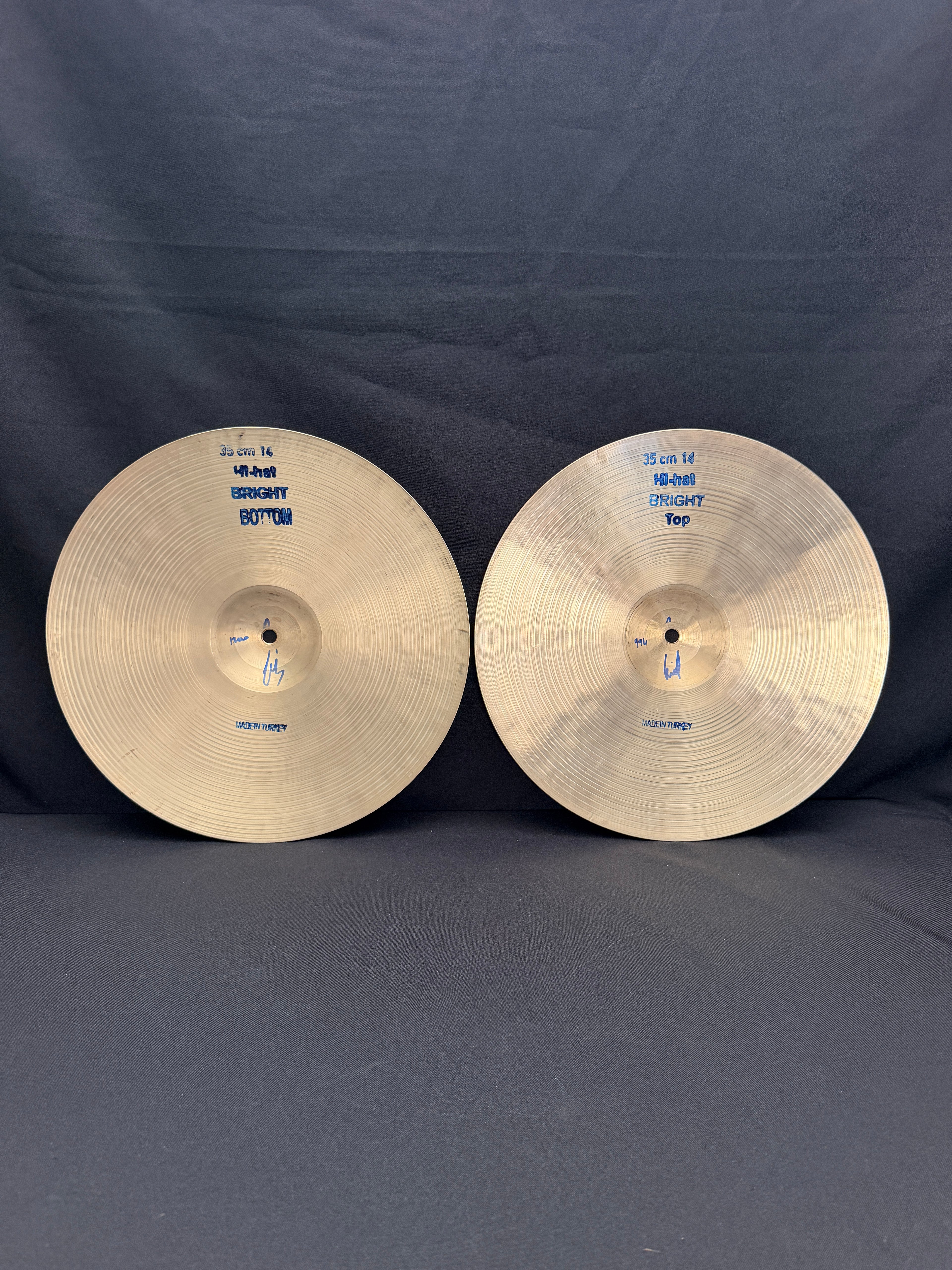 14" Bosphorus Antique Bright Hi-Hat cymbals set 1200 - 994 grams