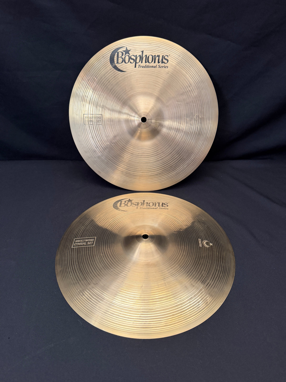14" Bosphorus Traditional Crisp Hi-Hat cymbals set 1172 - 960 grams