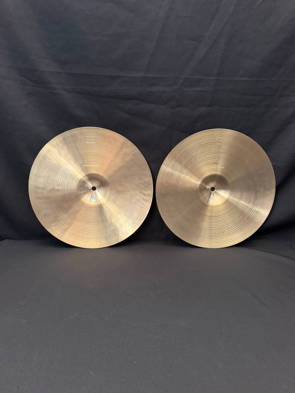 14" Bosphorus Traditional Crisp Hi-Hat cymbals set 1172 - 960 grams