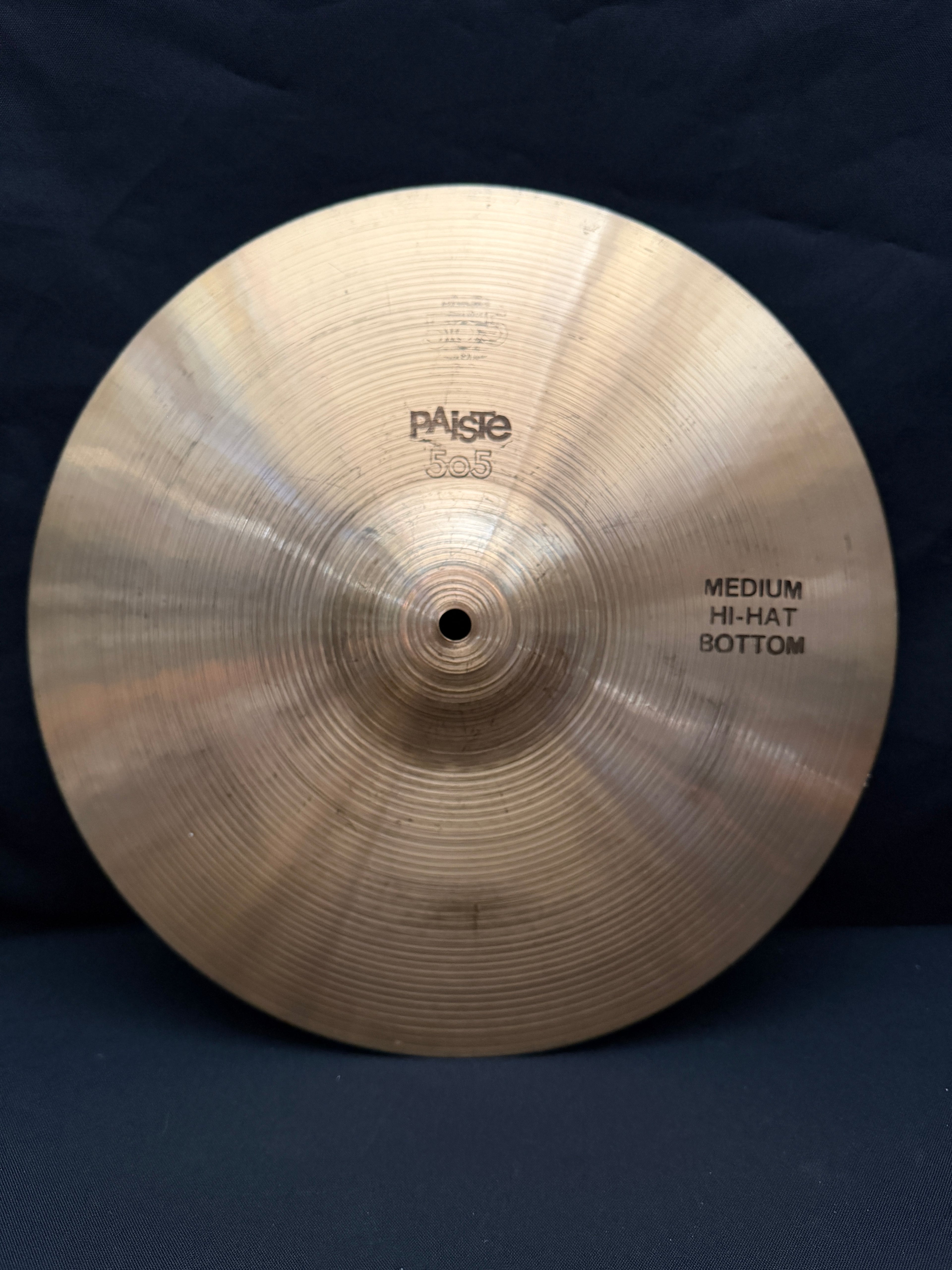 14" Paiste 505 Medium Hi-Hat from 1978-79