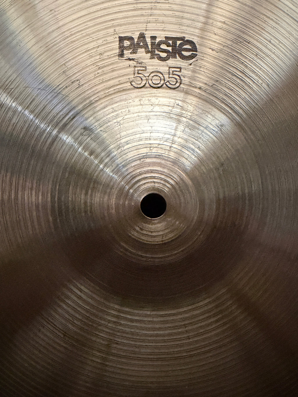 14" Paiste 505 Medium Hi-Hat from 1978-79