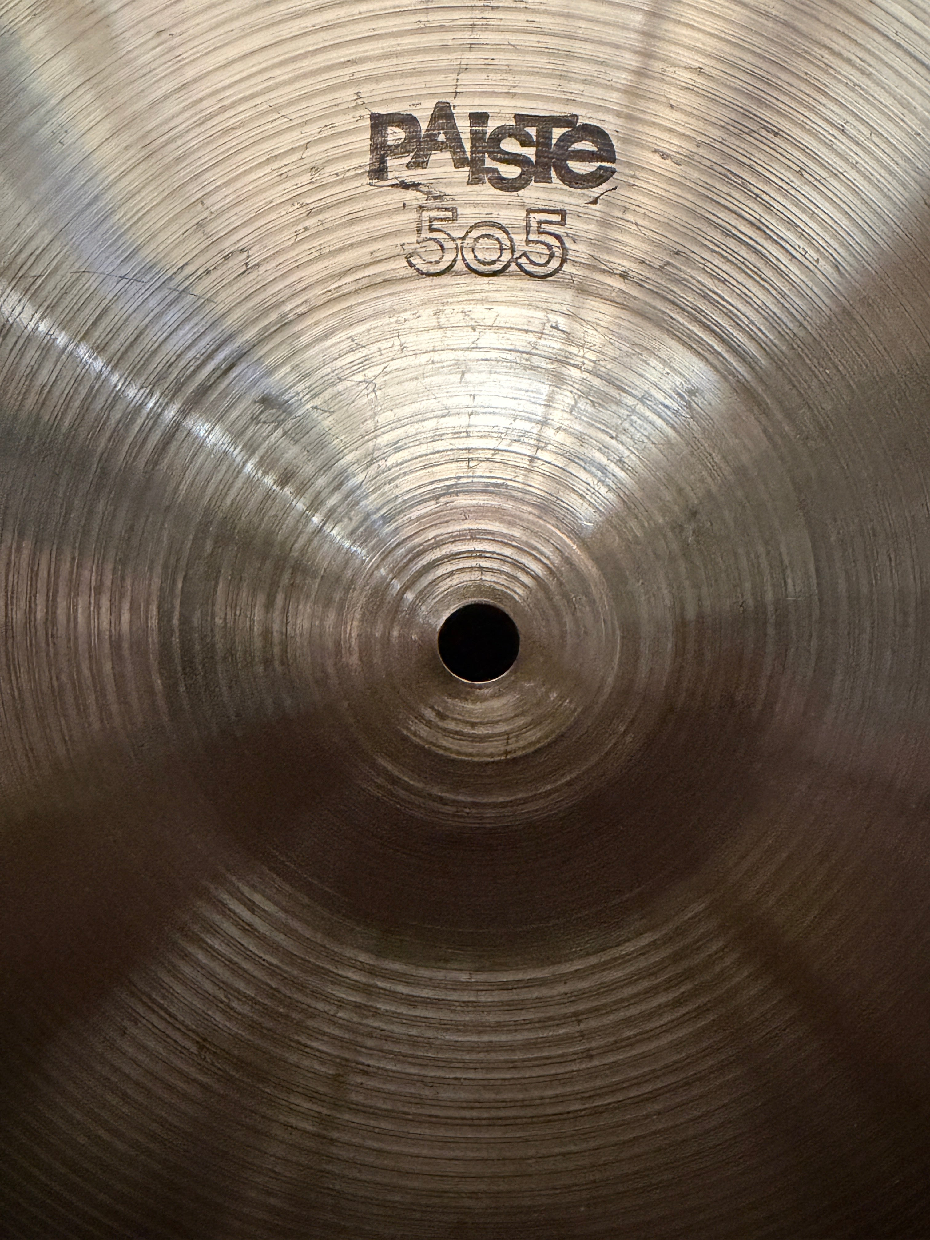 14" Paiste 505 Medium Hi-Hat from 1978-79