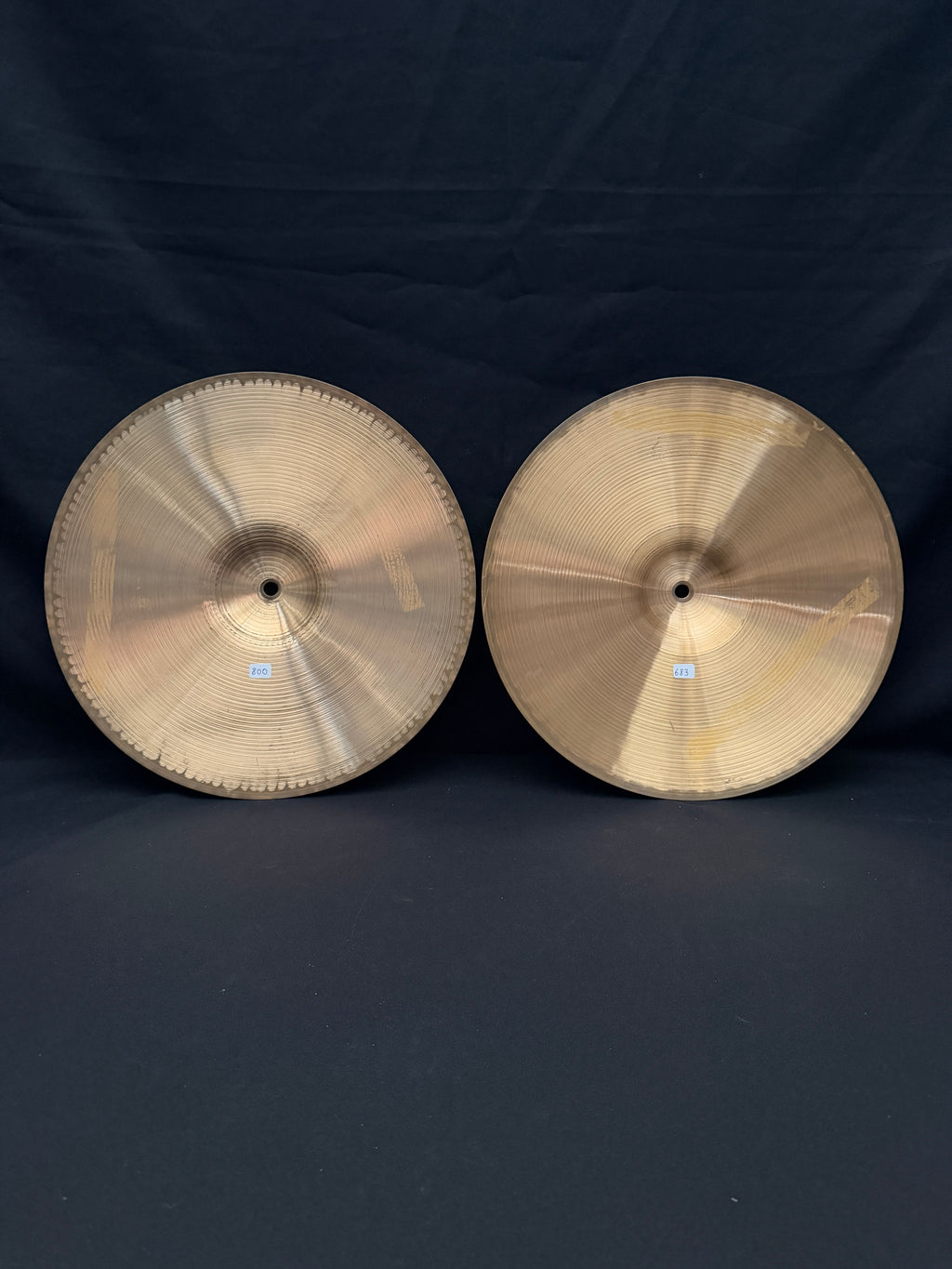 14" Paiste 505 Medium Hi-Hat from 1978-79