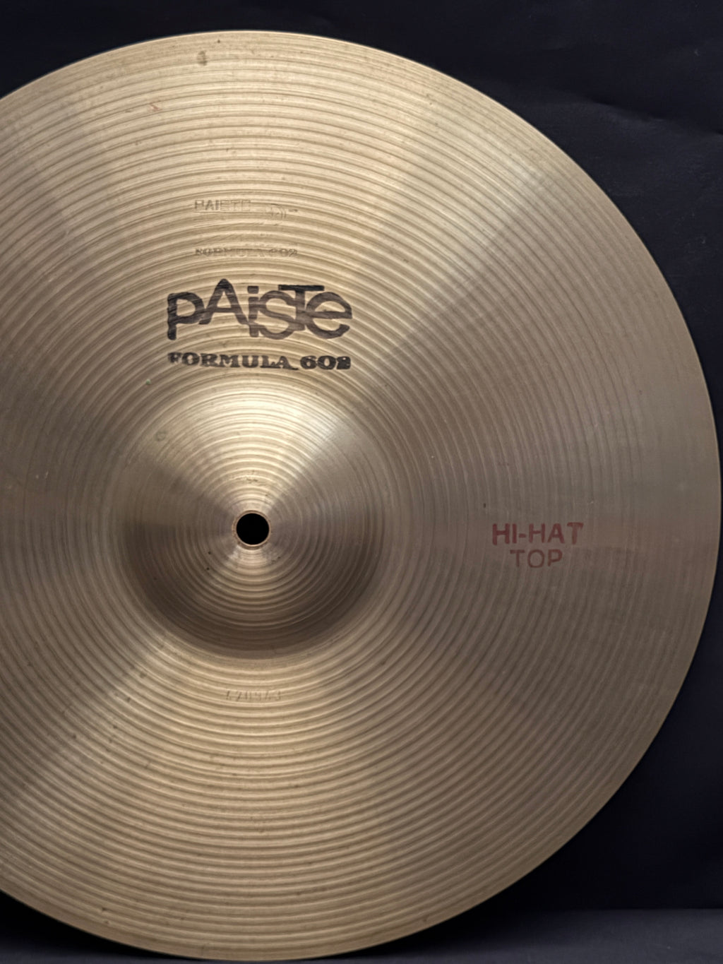 14" Paiste 602 Hi-Hat 1048 - 828 grams from 1974