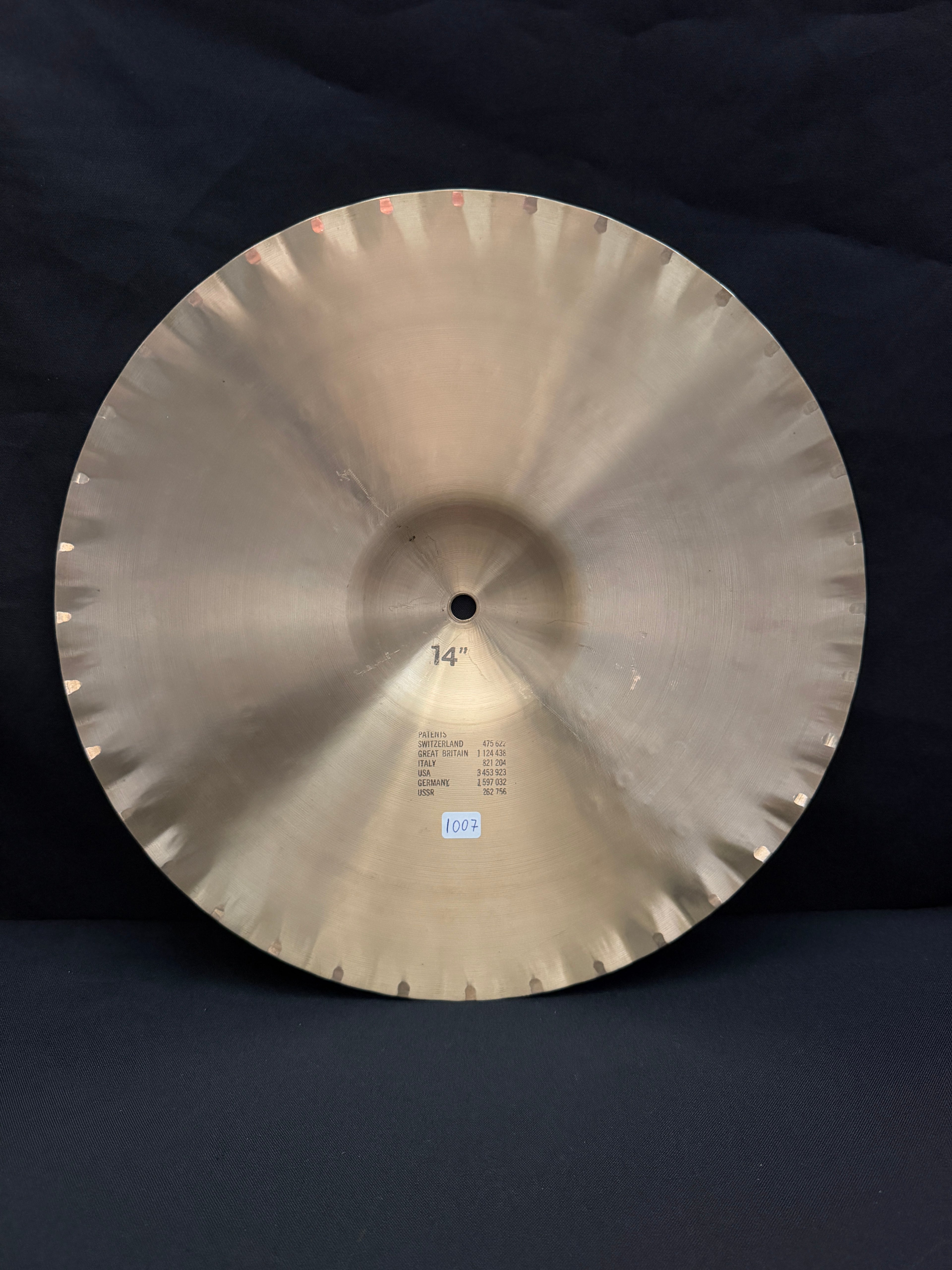 14" Paiste 602 Sound Edge Hi-Hat from 1977