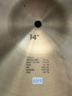 14" Paiste 602 Sound Edge Hi-Hat from 1977