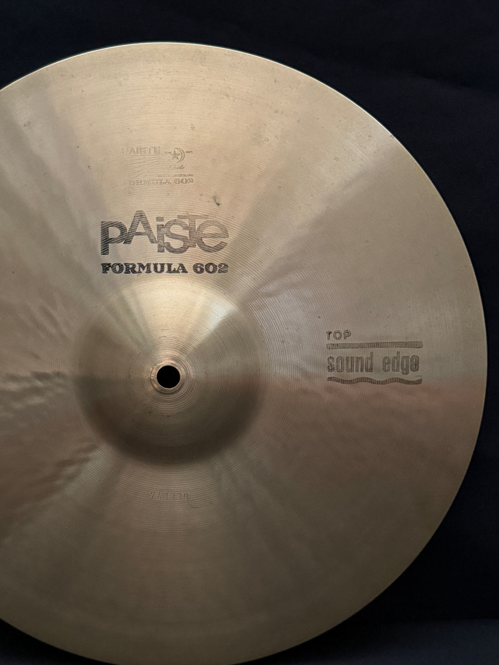 14" Paiste 602 Sound Edge Hi-Hat from 1977