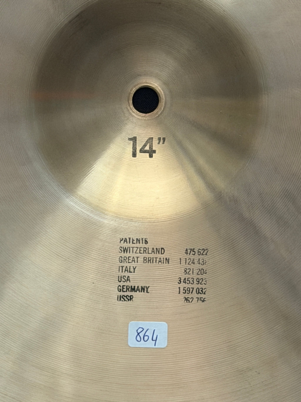 14" Paiste 602 Sound Edge Hi-Hat from 1977