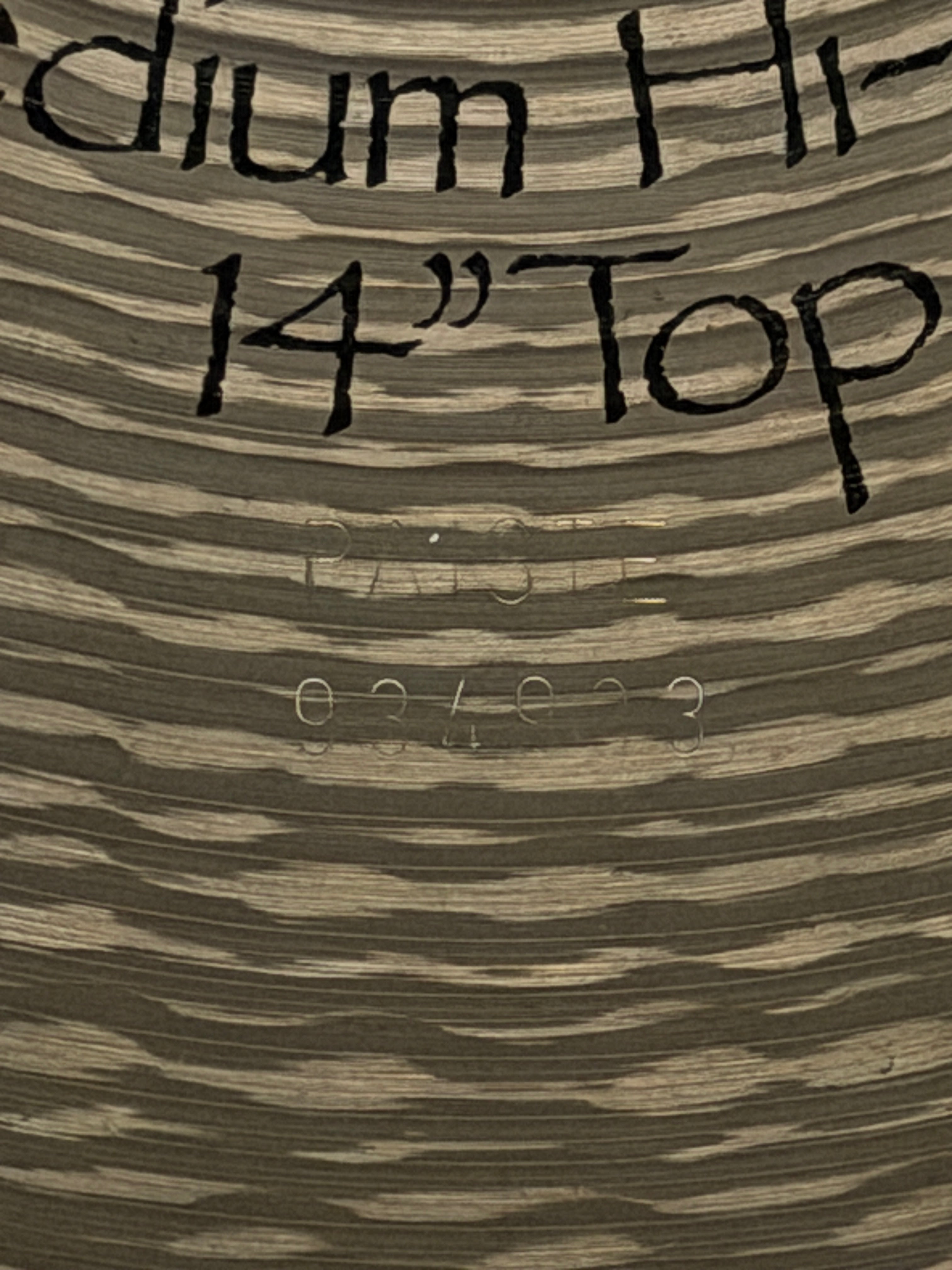 14" Paiste Signature Medium Hi-Hat from 1989