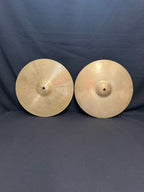 14" Zildjian Avedis Hi-Hat hollow logo from 1970's 1384-690 grams