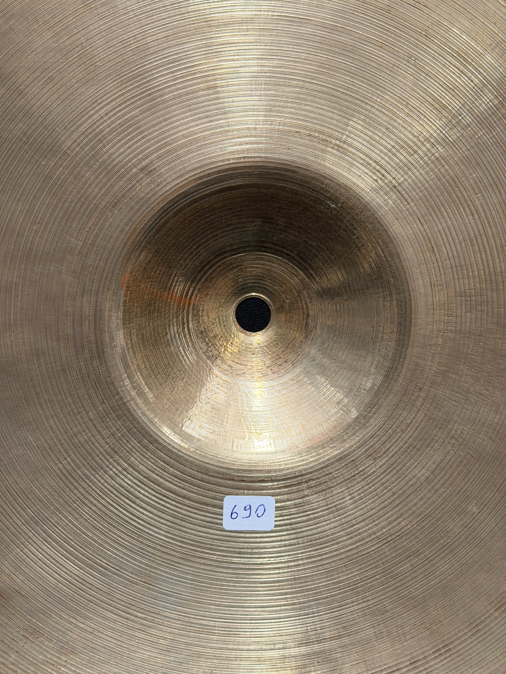 14" Zildjian Avedis Hi-Hat hollow logo from 1970's 1384-690 grams