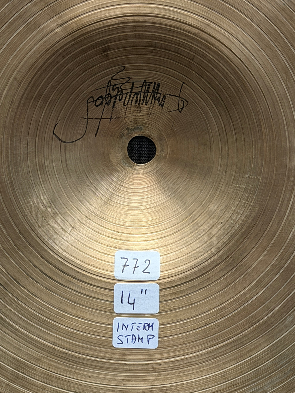 14" Zildjian K Istanbul Hi-Hat Intermediate Stamp 885-772 grams