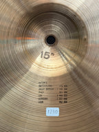 15" Paiste 2002 Sound Edge Hi-Hat black logo from 1979
