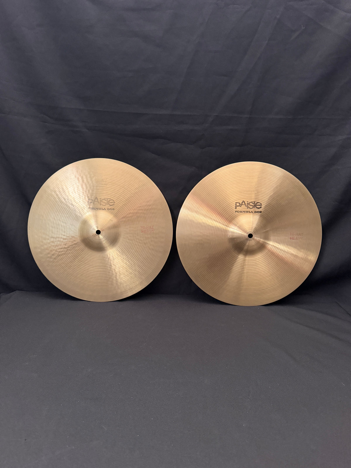 15" Paiste 602 Heavy Hi-Hat 1264 - 1192 grams from 1979