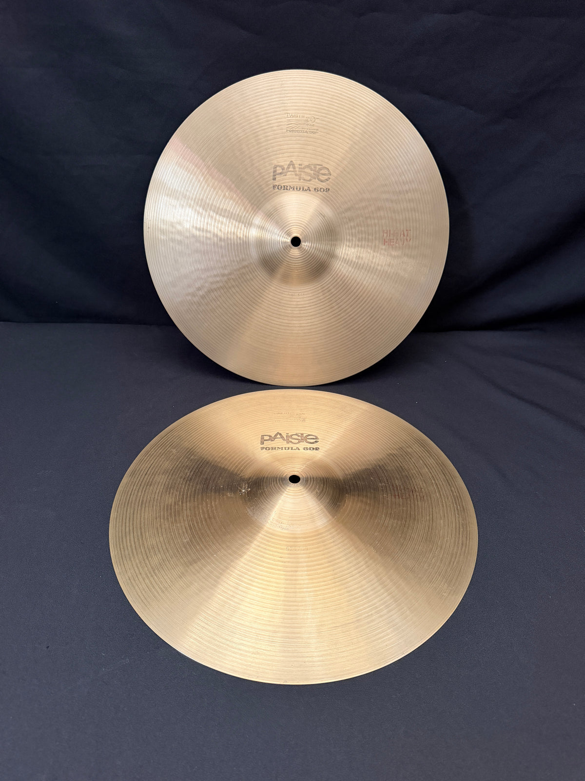 15" Paiste 602 Heavy Hi-Hat 1264 - 1192 grams from 1979
