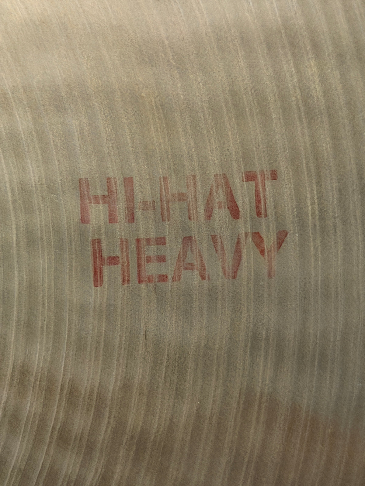 15" Paiste 602 Heavy Hi-Hat 1264 - 1192 grams from 1979