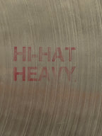 15" Paiste 602 Heavy Hi-Hat 1264 - 1192 grams from 1979