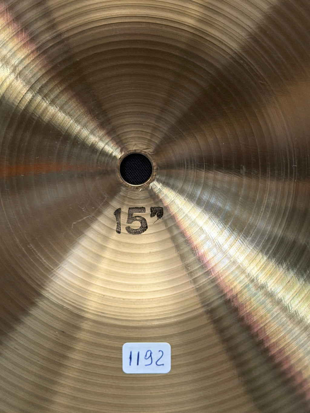 15" Paiste 602 Heavy Hi-Hat 1264 - 1192 grams from 1979