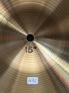 15" Paiste 602 Heavy Hi-Hat 1264 - 1192 grams from 1979