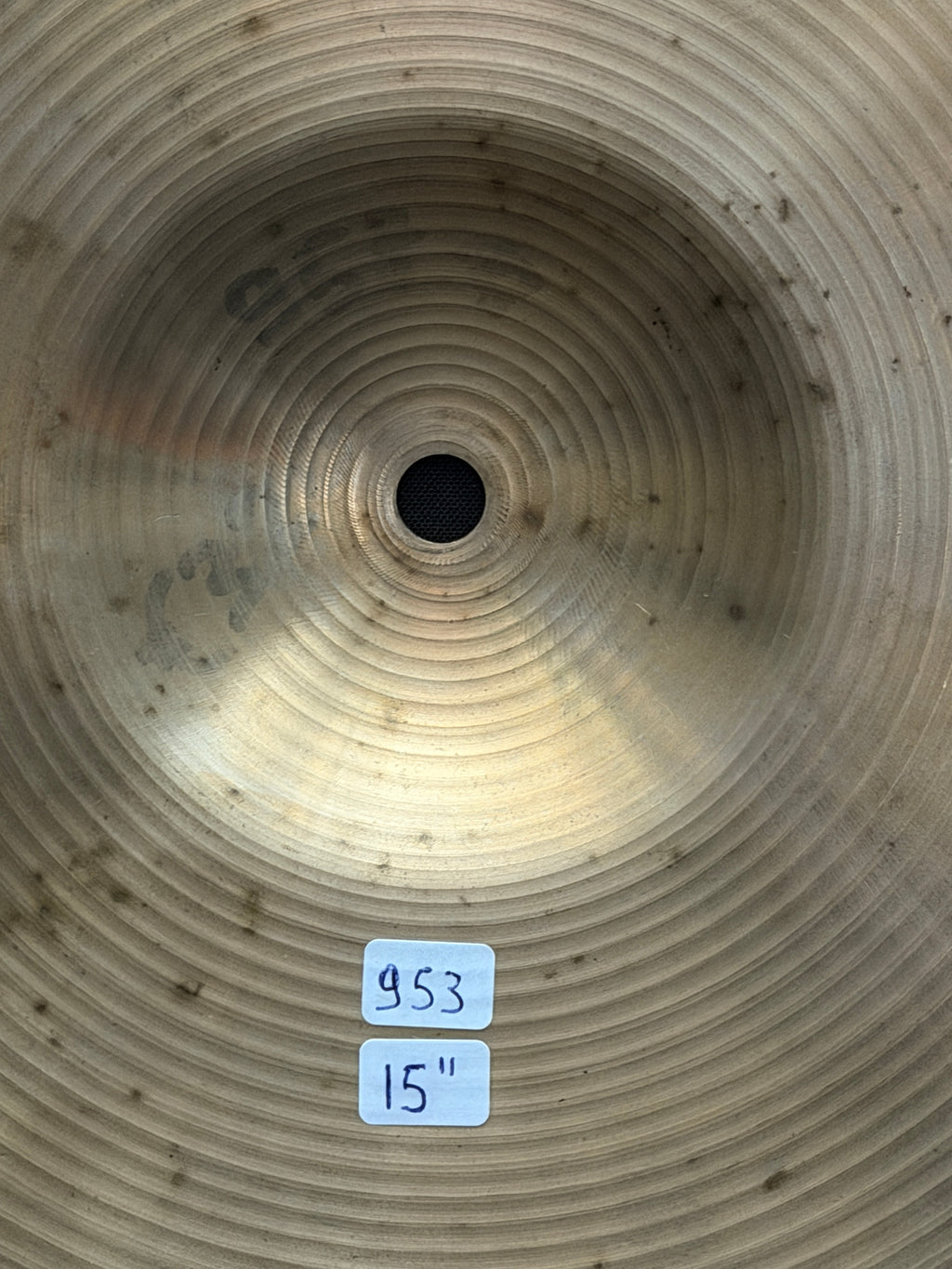 15" Paiste 602 Hi-Hat 953 - 953 grams Pre-Serial from 1960's
