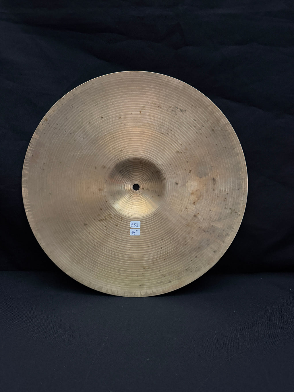 15" Paiste 602 Hi-Hat 953 - 953 grams Pre-Serial from 1960's