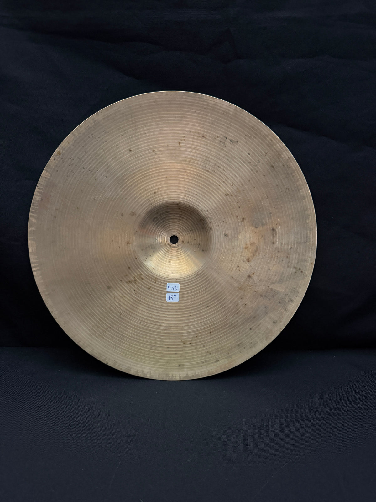 15" Paiste 602 Hi-Hat 953 - 953 grams Pre-Serial from 1960's