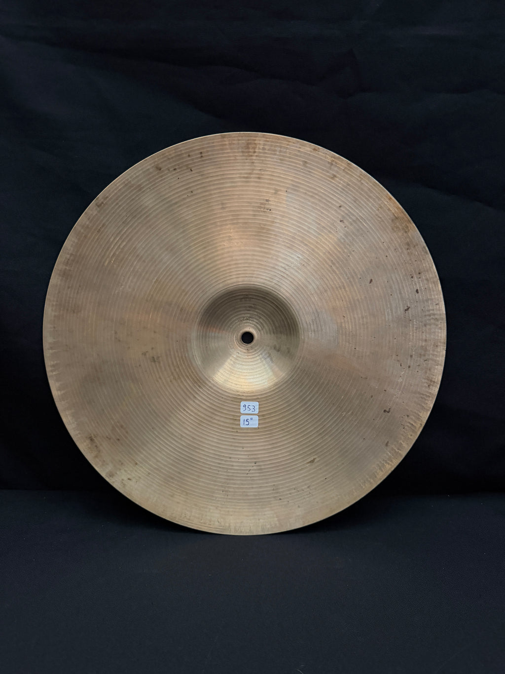 15" Paiste 602 Hi-Hat 953 - 953 grams Pre-Serial from 1960's