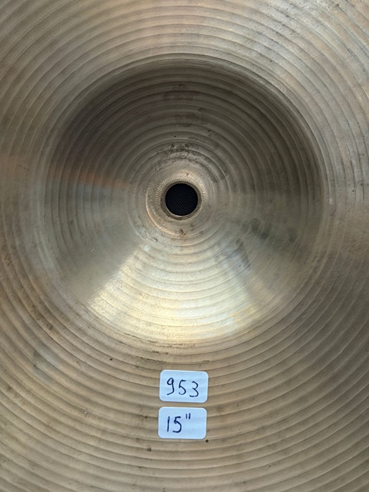15" Paiste 602 Hi-Hat 953 - 953 grams Pre-Serial from 1960's