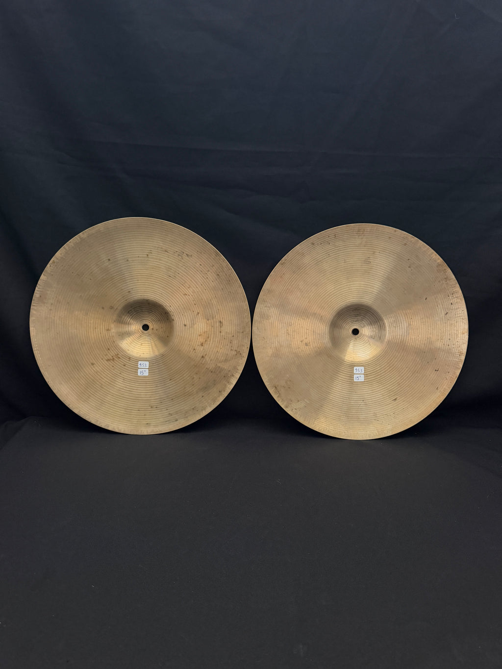 15" Paiste 602 Hi-Hat 953 - 953 grams Pre-Serial from 1960's