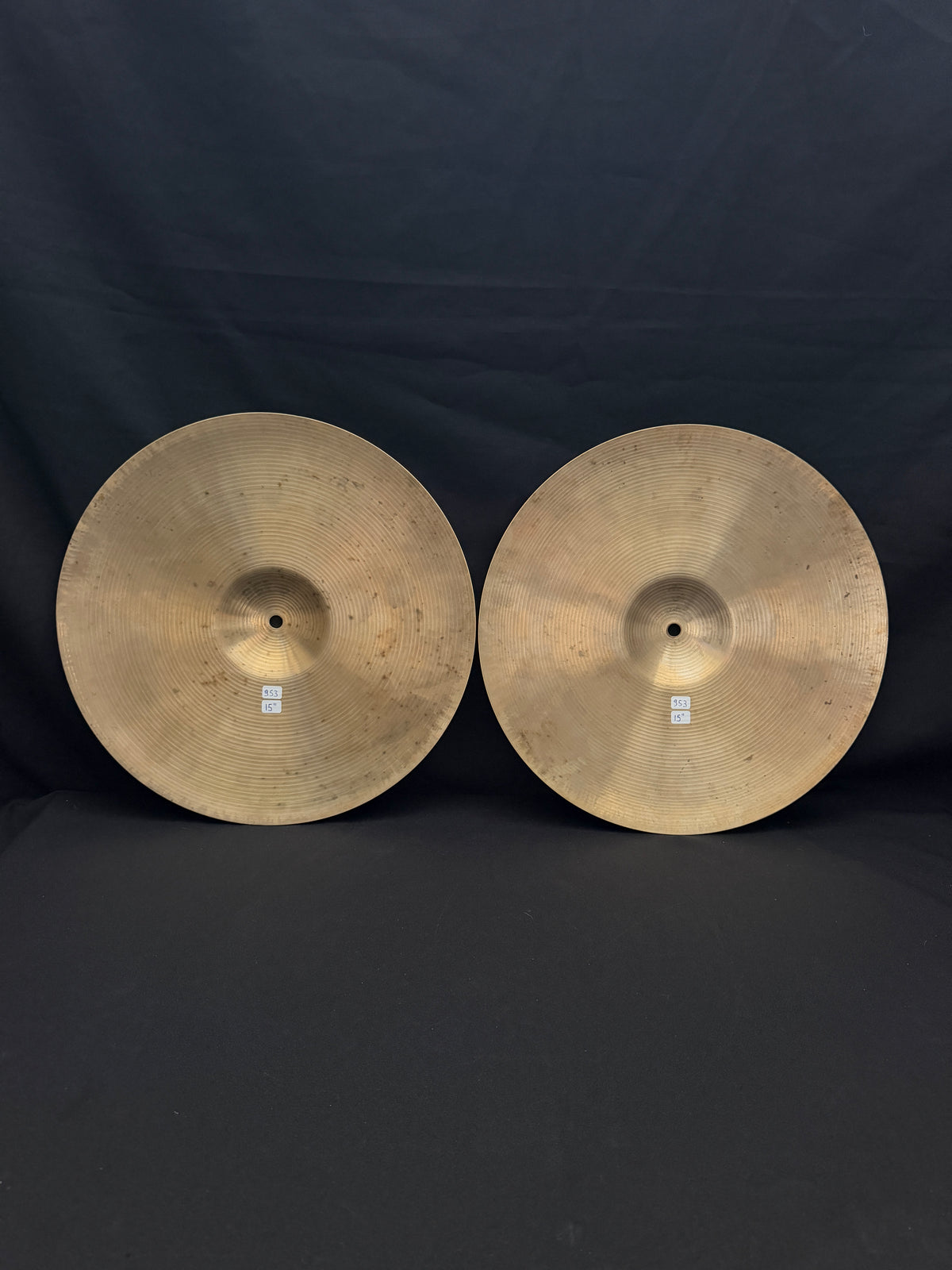 15" Paiste 602 Hi-Hat 953 - 953 grams Pre-Serial from 1960's