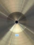 15" Paiste 602 Medium Hi-Hat Blue Logo from 1982