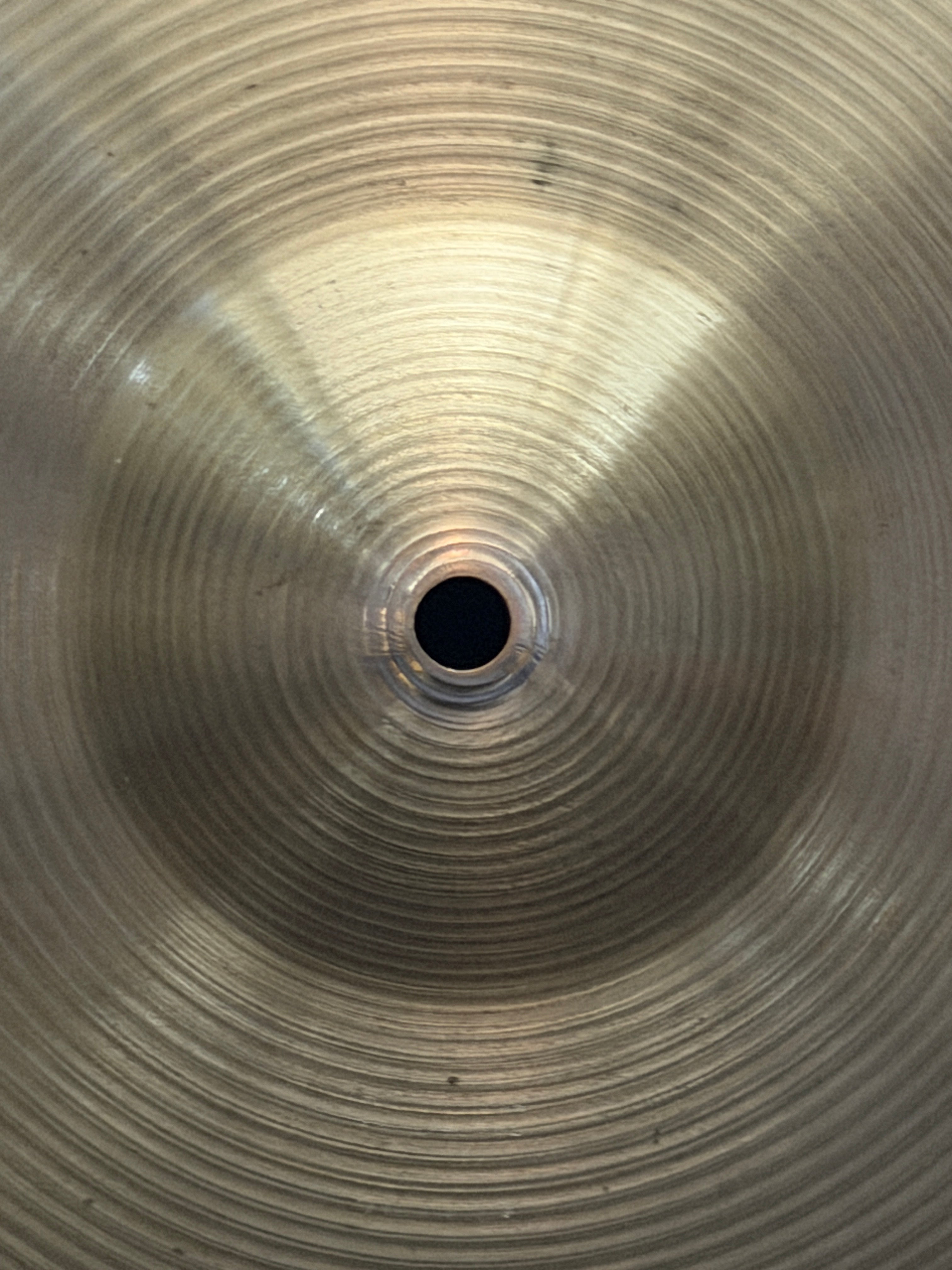 15" Paiste 602 Medium Hi-Hat Blue Logo from 1982