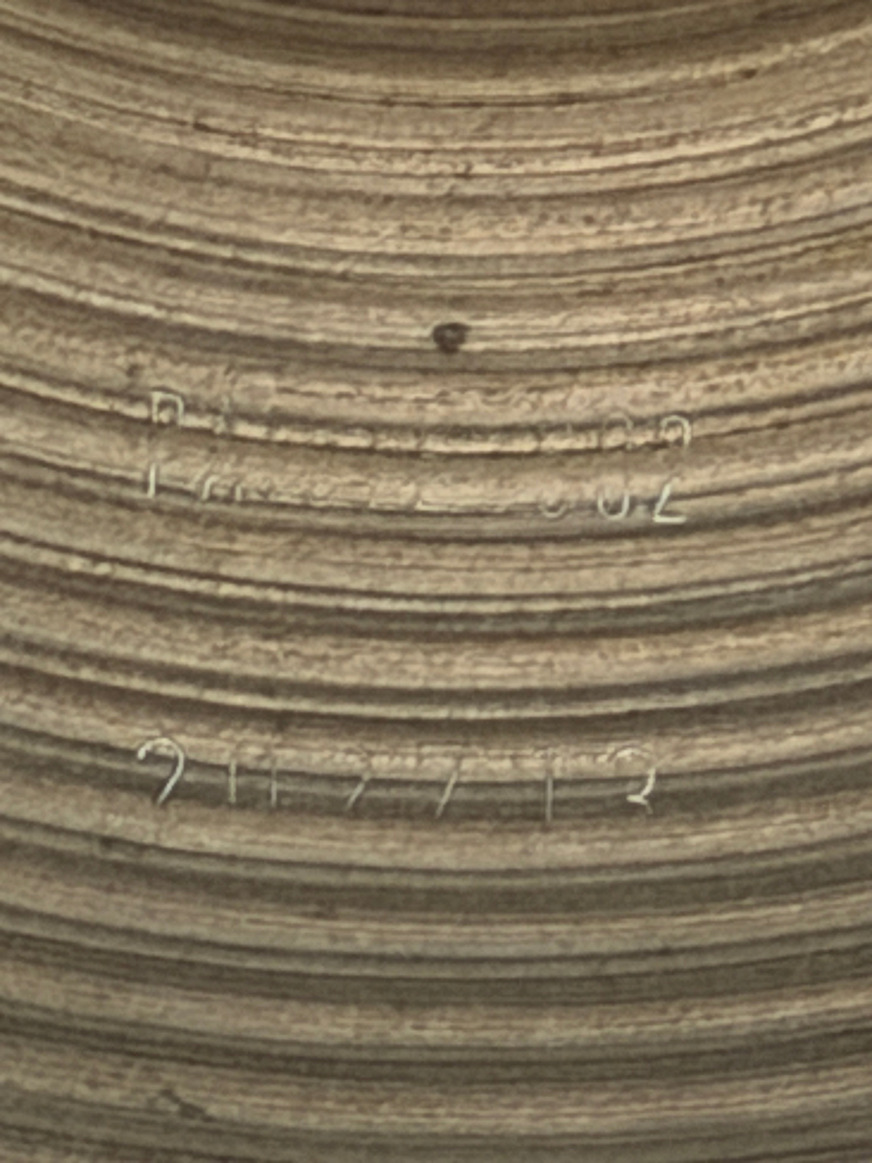 15" Paiste 602 Medium Hi-Hat Blue Logo from 1982