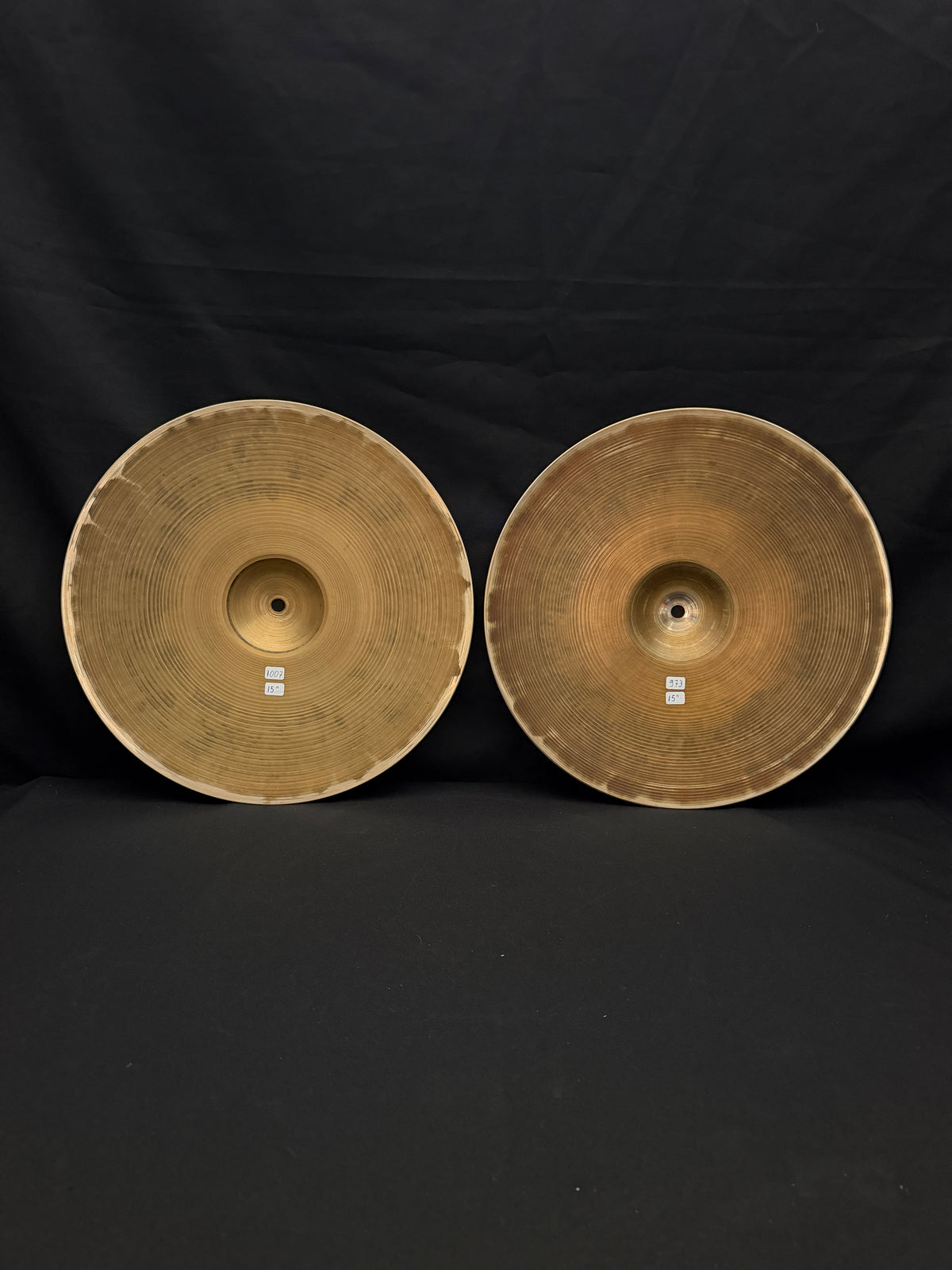 15" Zildjian Avedis Hi-Hat set 1007 - 973 grams from 1960's