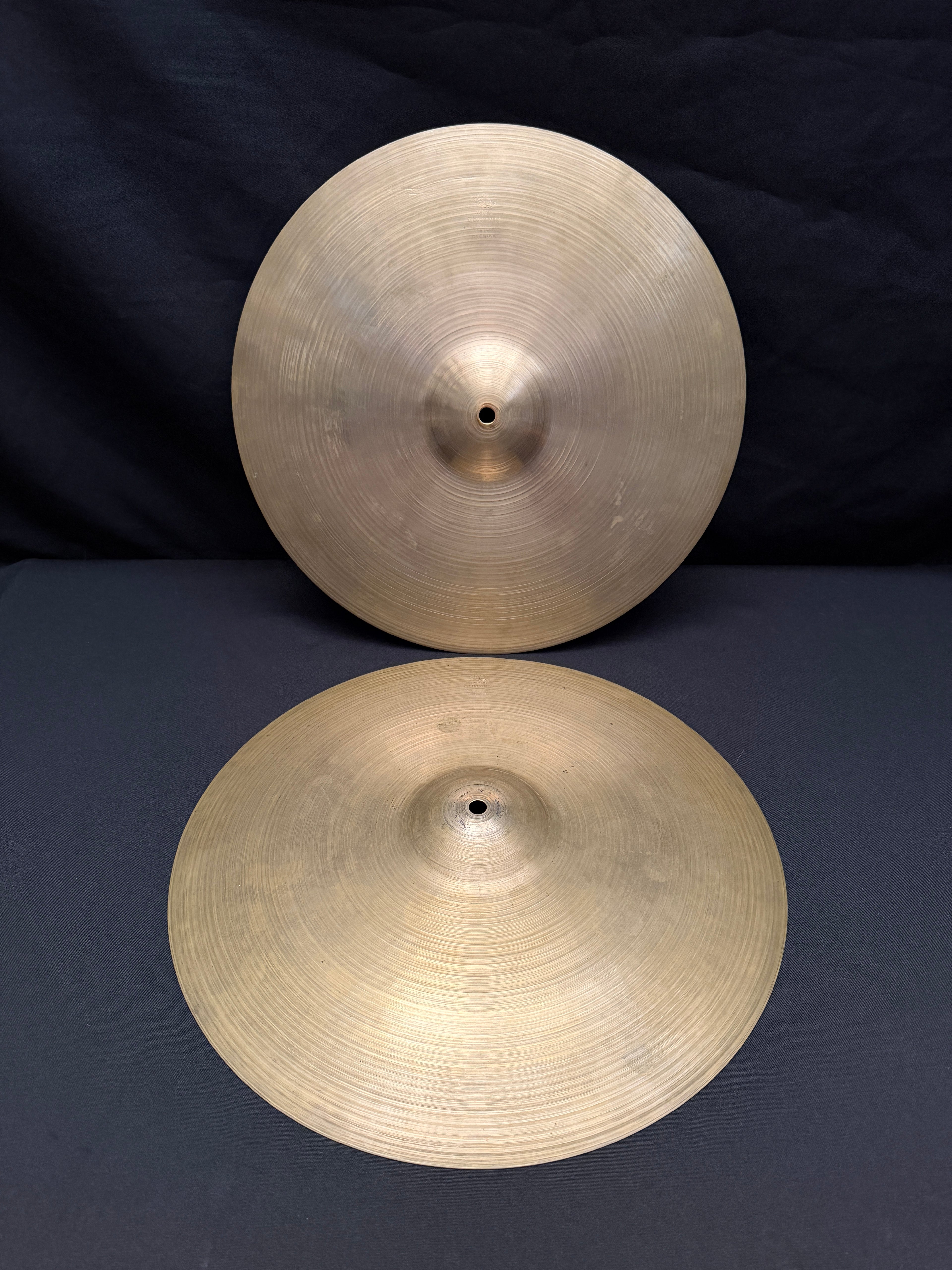 15" Zildjian Avedis Hi-Hat set 952 - 906 grams from 1950's