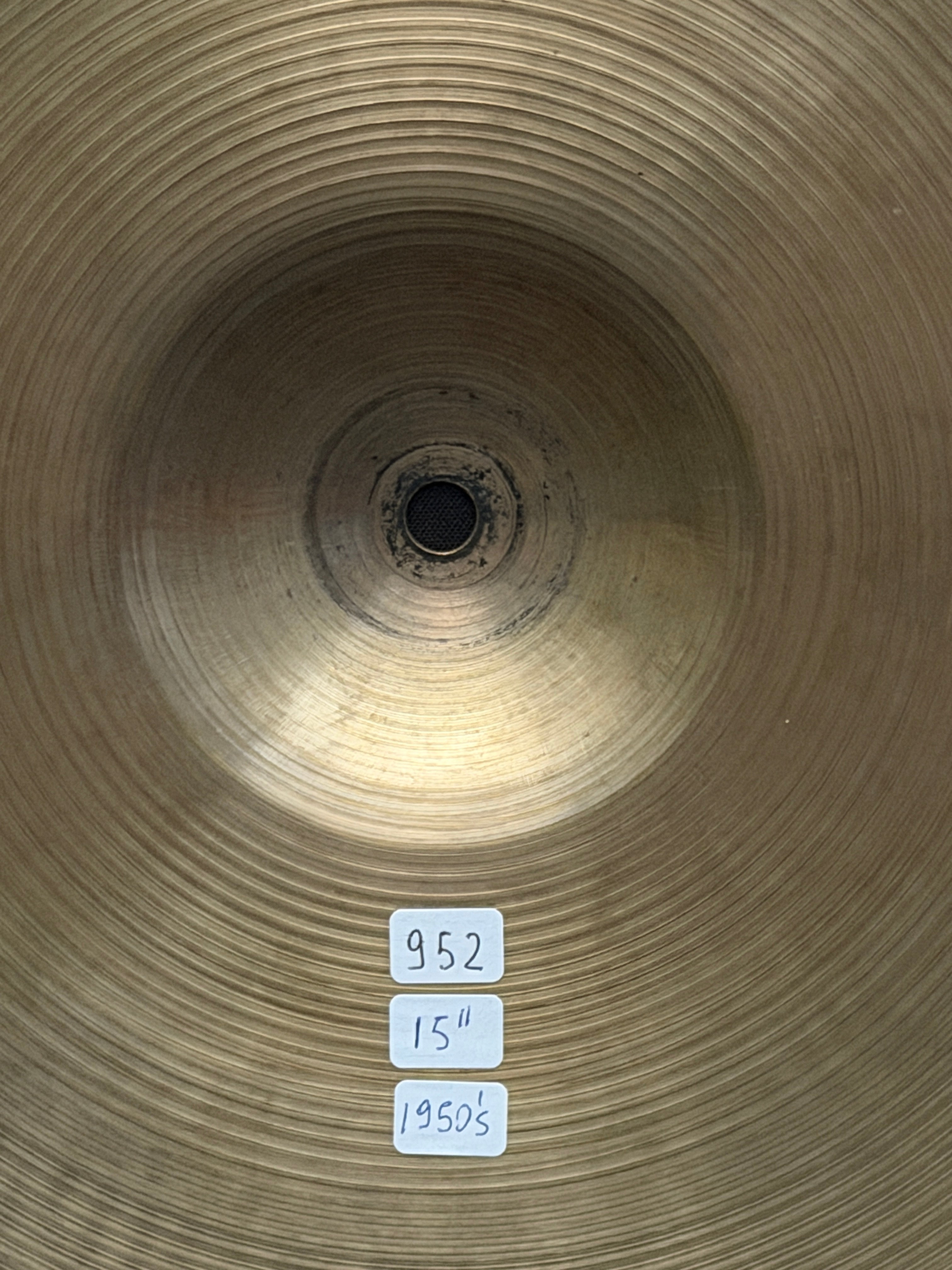 15" Zildjian Avedis Hi-Hat set 952 - 906 grams from 1950's