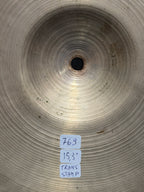 15" Zildjian Avedis Trans Stamp Hi-Hat from 1940's-1950's 769-747 grams