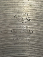 15" Zildjian Avedis Trans Stamp Hi-Hat from 1940's-1950's 769-747 grams