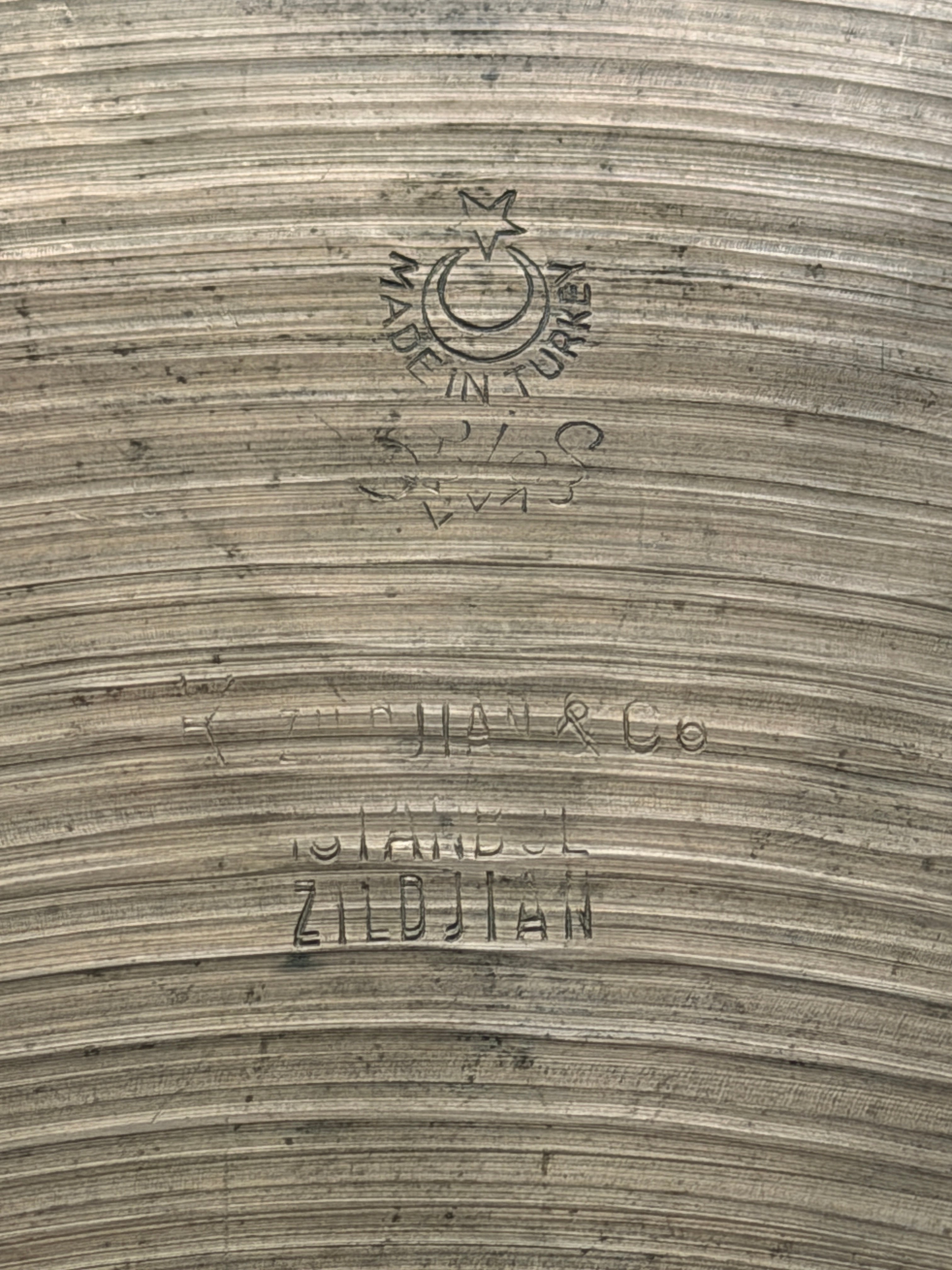 15" Zildjian K Istanbul Hi-Hat Intermediate Stamp 1088-925 grams