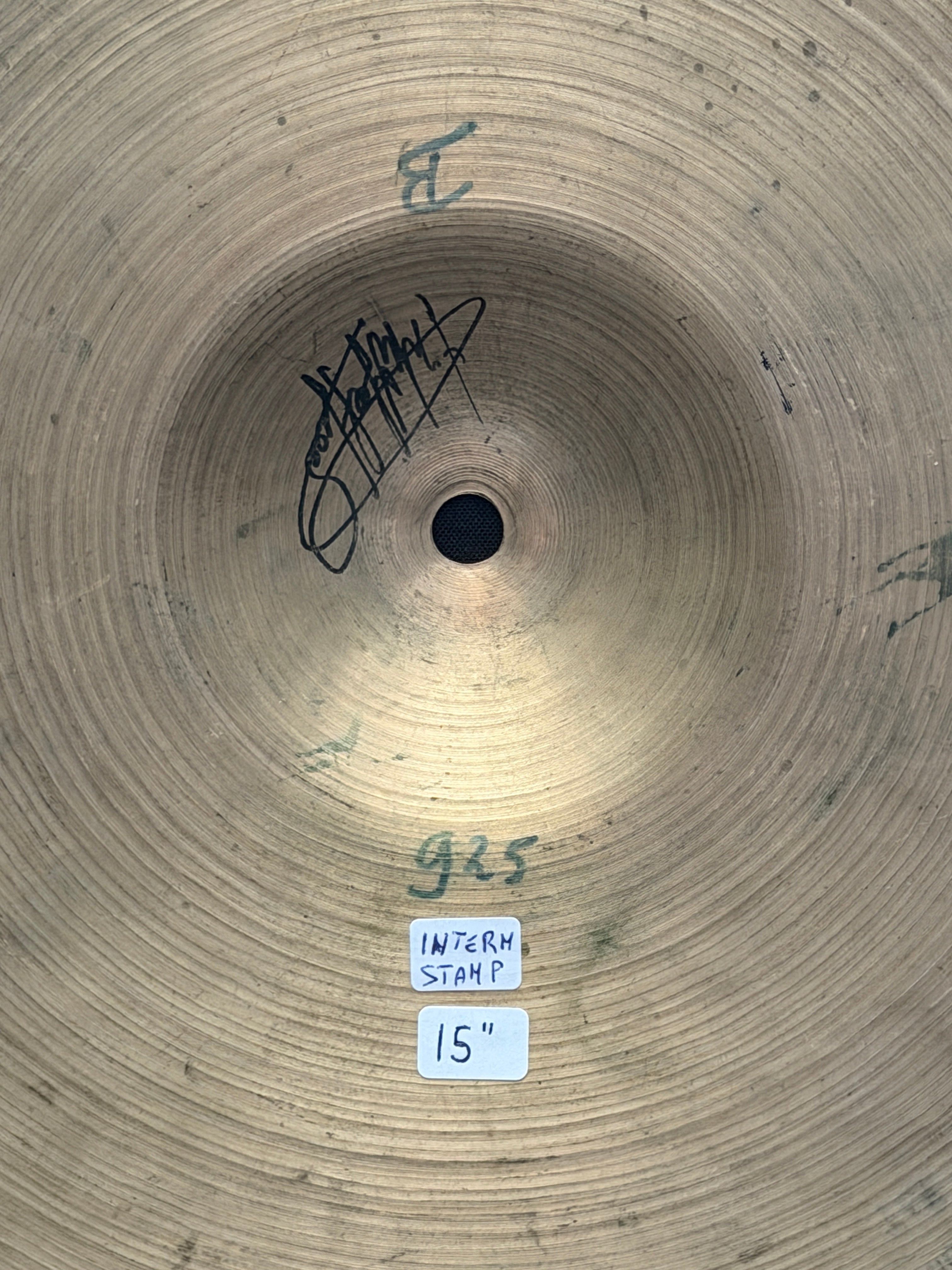 15" Zildjian K Istanbul Hi-Hat Intermediate Stamp 1088-925 grams