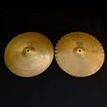 15" Paiste 2002 Sound Edge Hi-Hat black logo from 1974