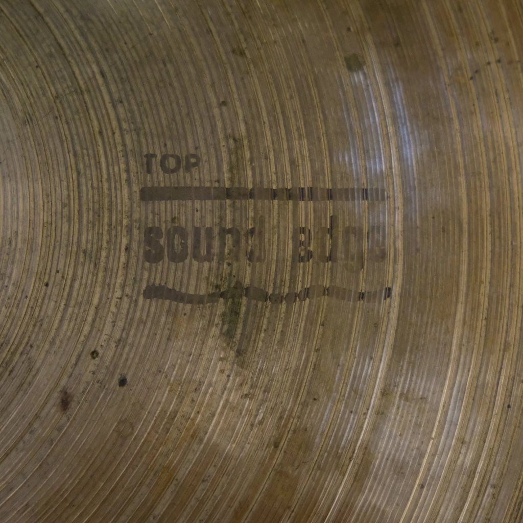 15" Paiste 2002 Sound Edge Hi-Hat black logo from 1974