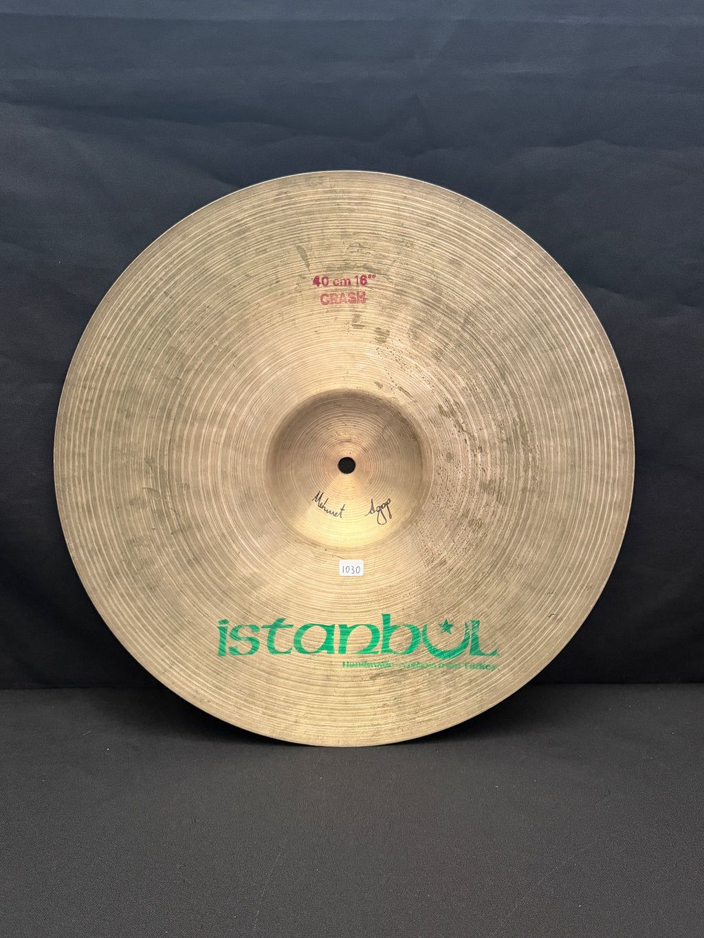 16" Istanbul Crash Pre-Split Mehmet Agop 1030 grams green logo