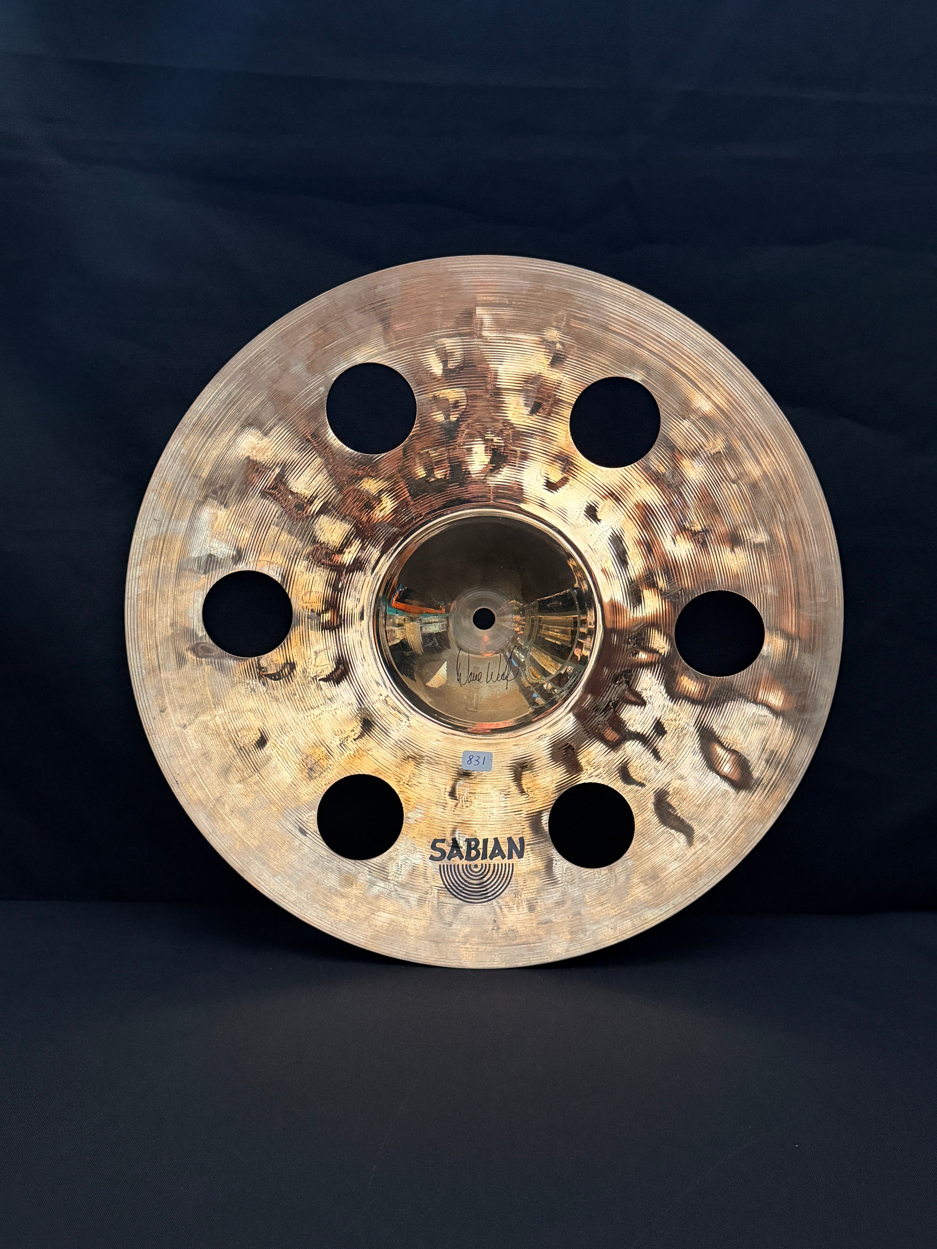 16" Sabian HHX Evolution O-Zone Crash 831 grams