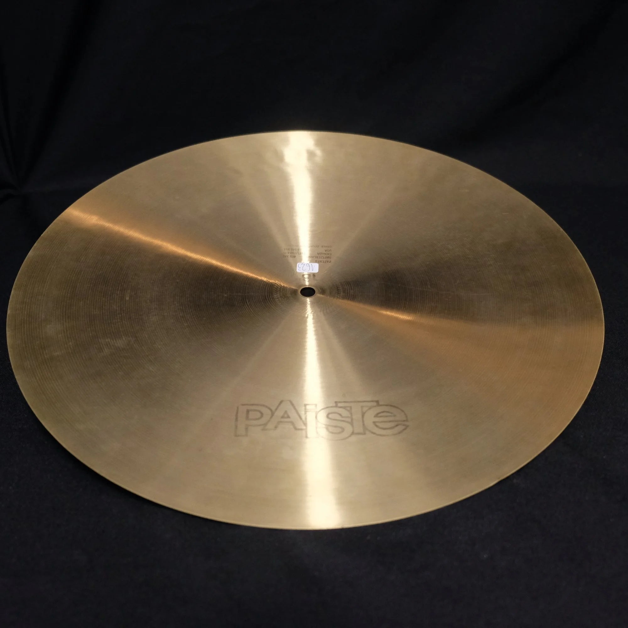 18" Paiste 602 Flat Ride Medium 1623 grams black logo from 1973