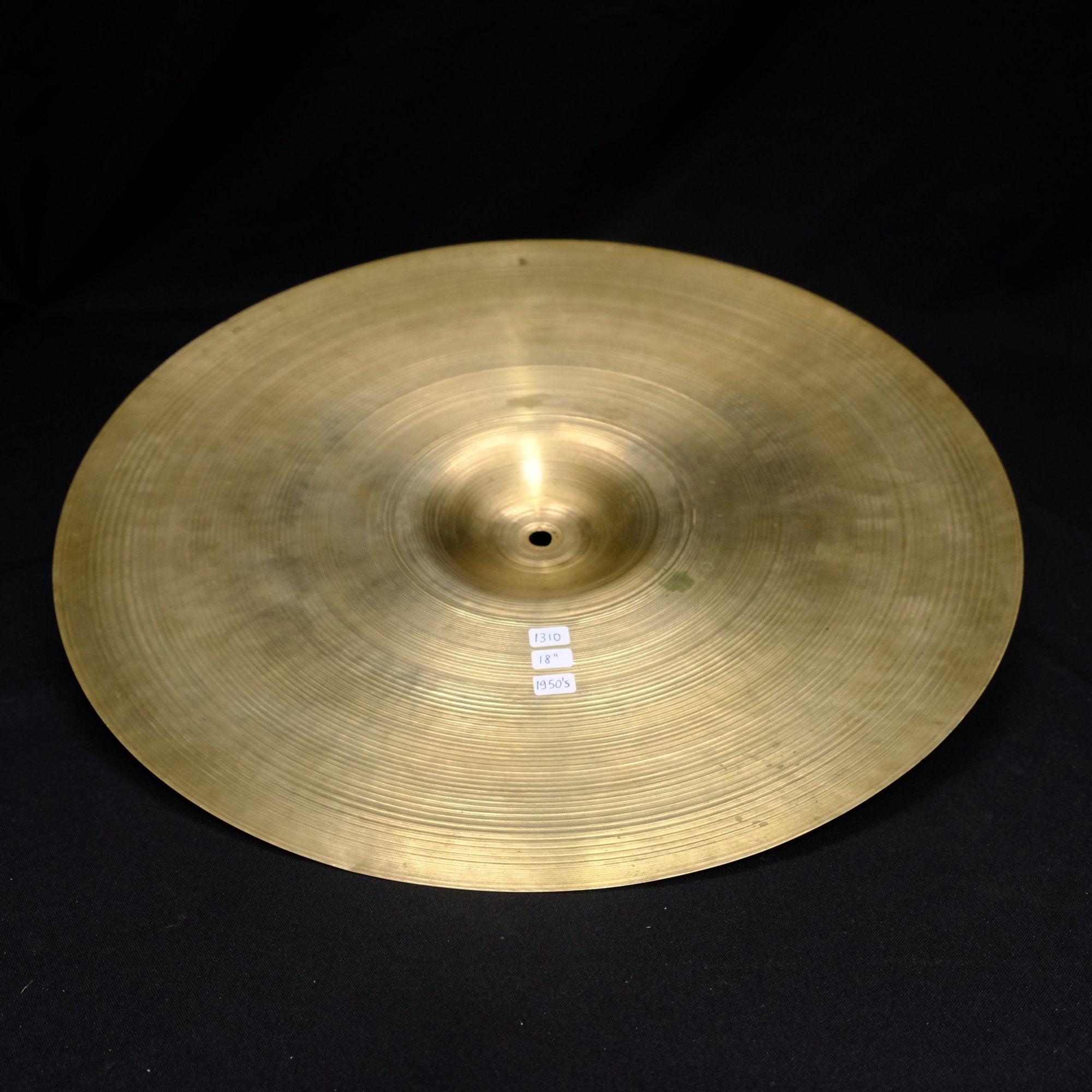 18" Zildjian Thin Crash 1310 grams from 1950's
